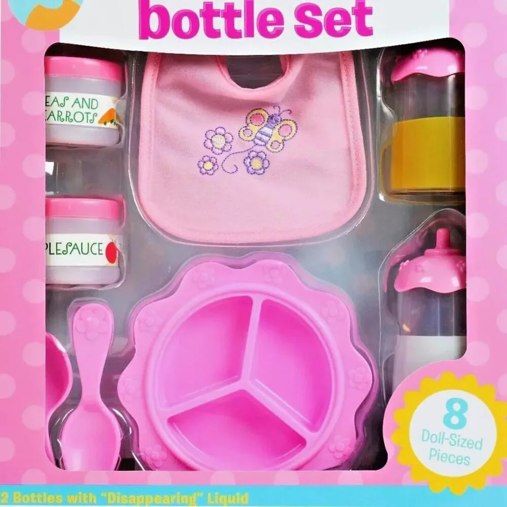 Melissa & Doug Mine to Love Baby Food & Bottle Set with‎ 8 Doll - Sized Pieces